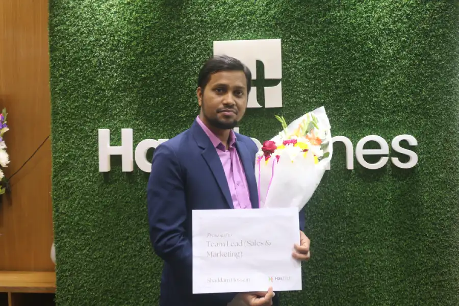 Shaddam Hossain promotion at HasTech IT Ltd.