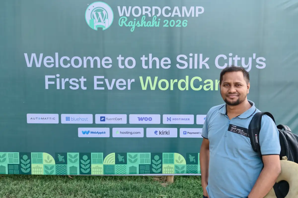 Shaddam Hossain at WordCamp Rajshahi 2026
